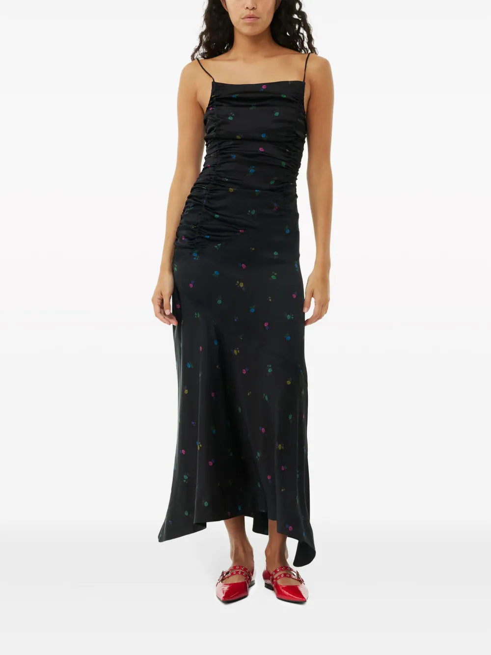 Ruched Slip Dress
