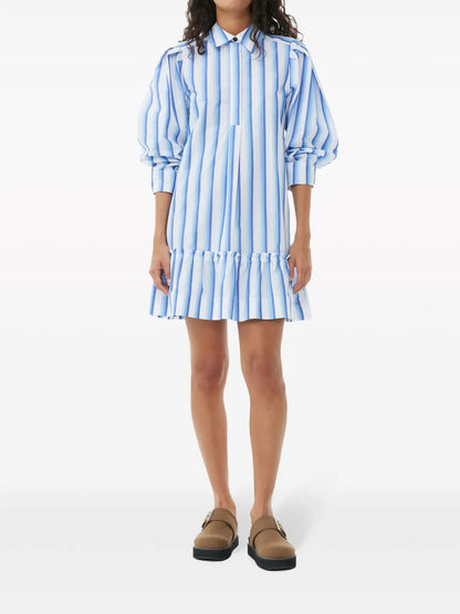 Striped Organic Cotton Shirtdress