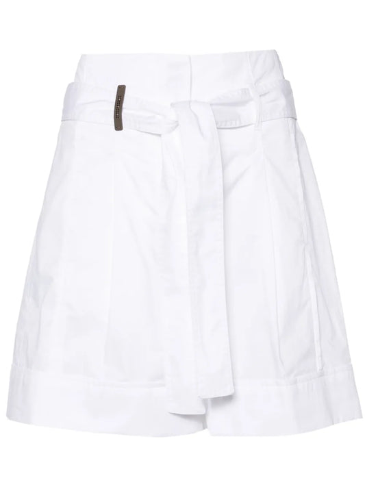 Pleated Paperbag Shorts