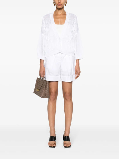 Pleated Paperbag Shorts