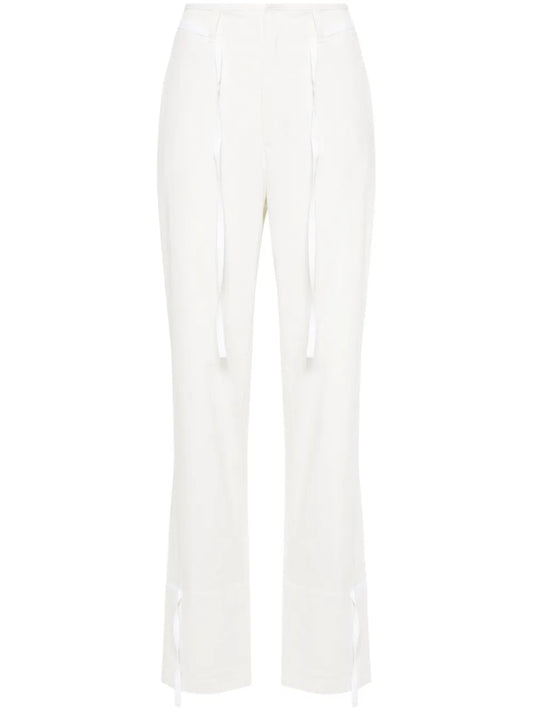 Cotton Straight Trousers