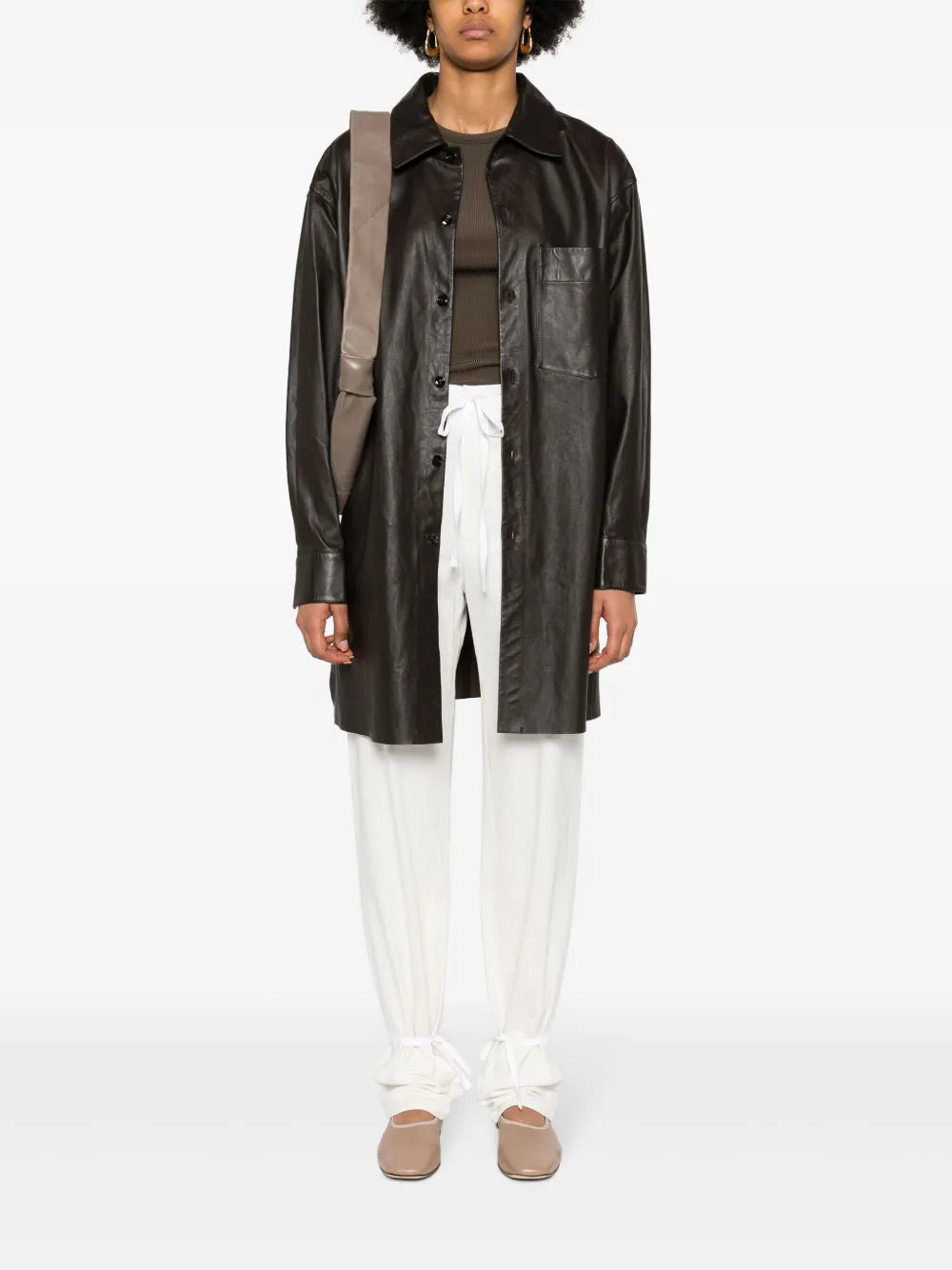 Cotton Straight Trousers