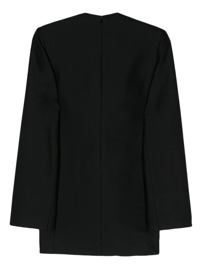 Knot-Detail Twill Blouse