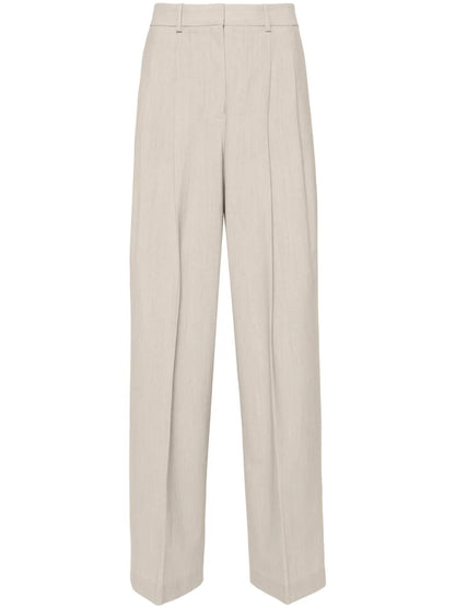 Pleated Wide Trousers
