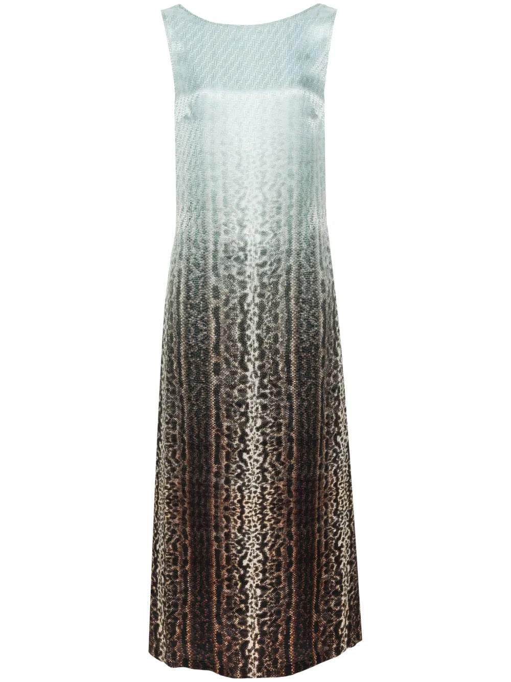 Ff-Jacquard Snake Maxi Dress