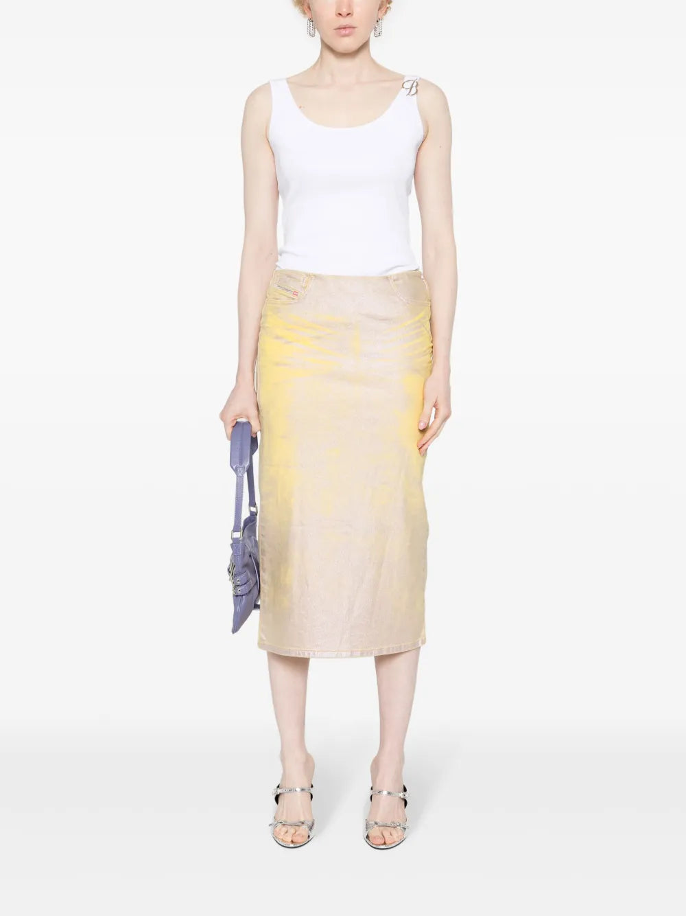 Logo-Appliqué Ribbed Tank Top