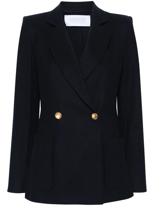Honeycomb Double-Breasted Blazer