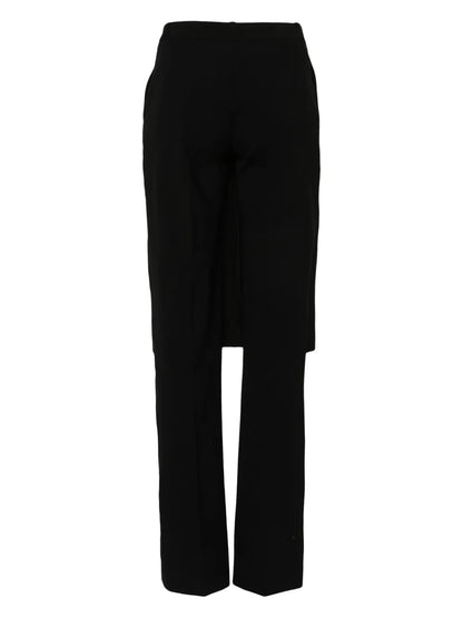 Low-Waist Wide-Leg Skirt Trousers