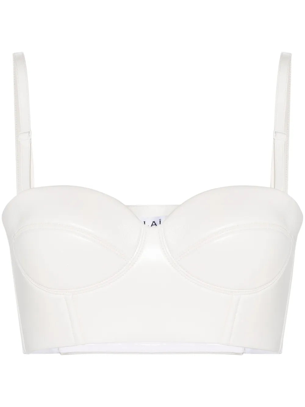 Leather Bustier Crop Top