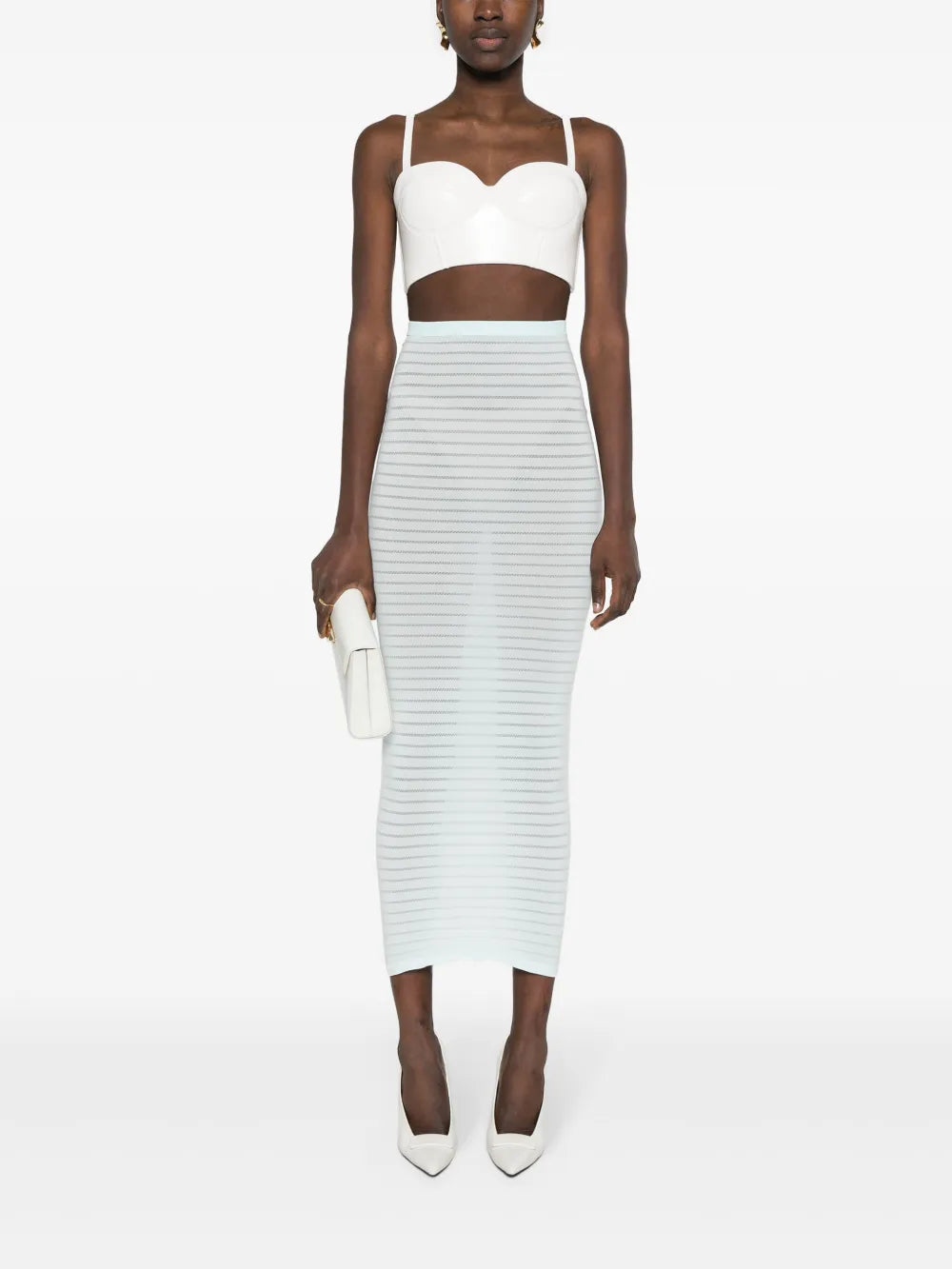 Leather Bustier Crop Top