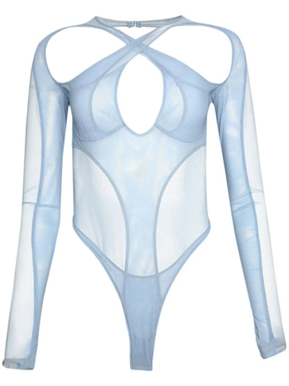 Layered Cut-Out Bodysuit