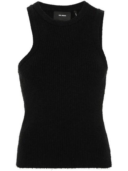 Ribbed-Knit Asymmetric Tank Top