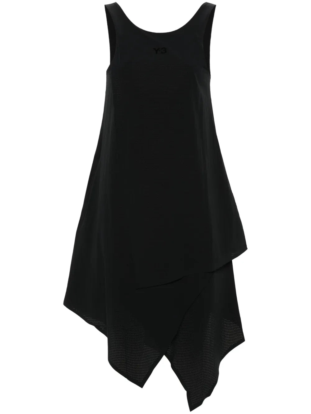 Layered Asymmetric Mini Dress