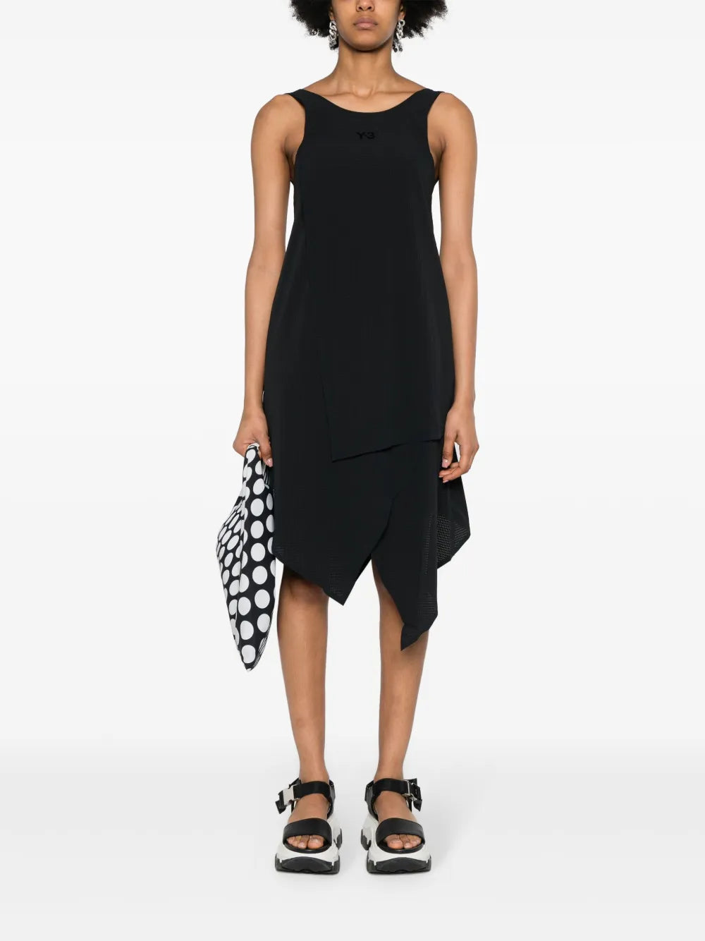 Layered Asymmetric Mini Dress