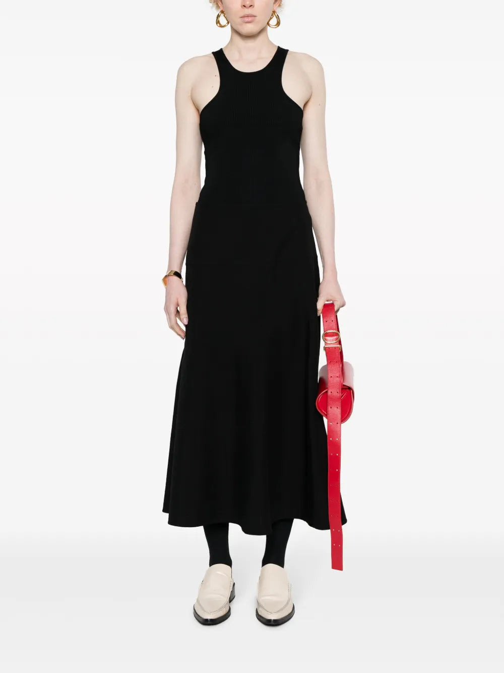 Twill Cotton-Blend Skirt