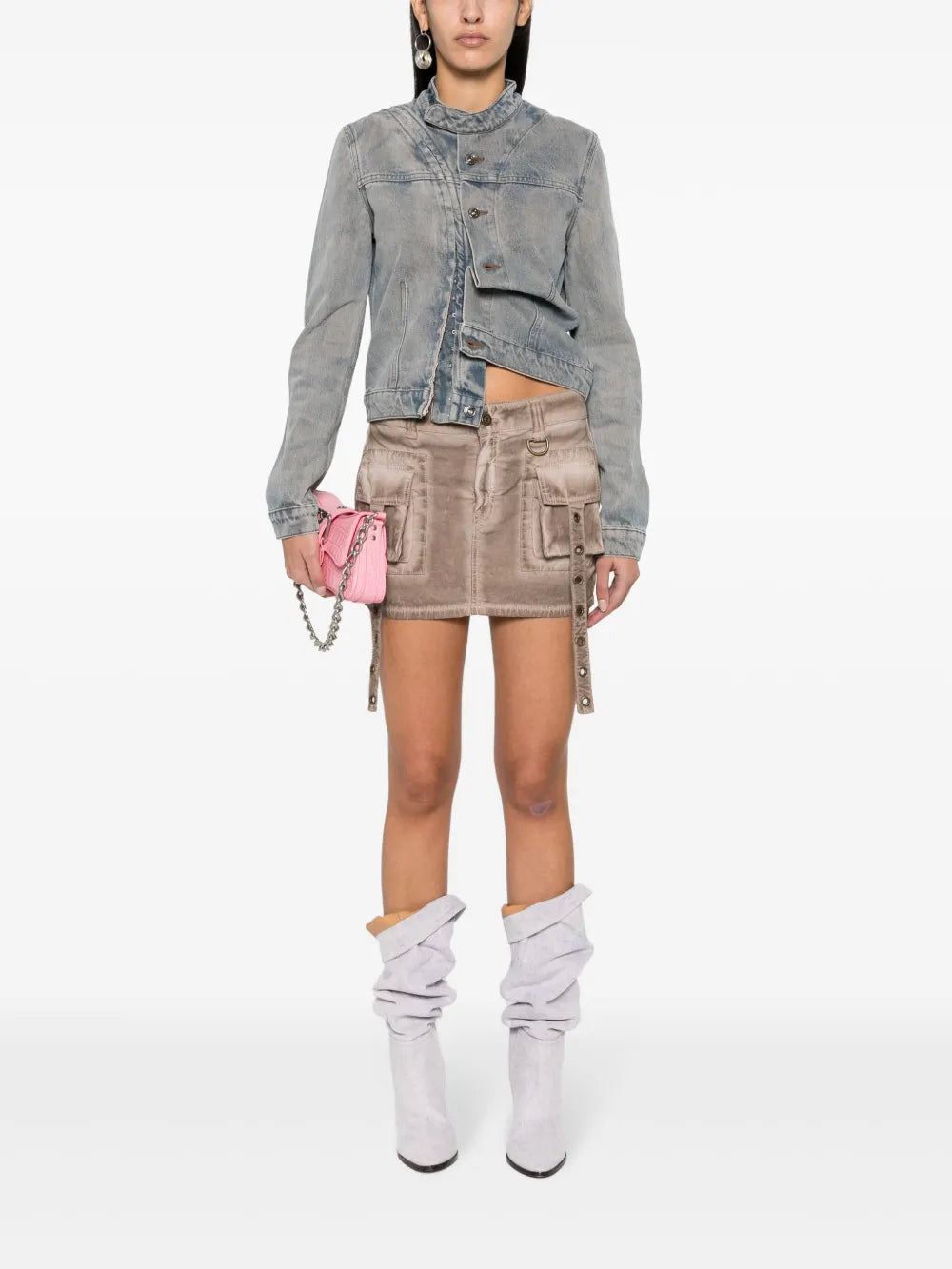 Double-Opening Denim Jacket
