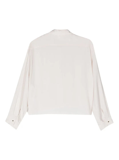 Crepe Cropped Shirt