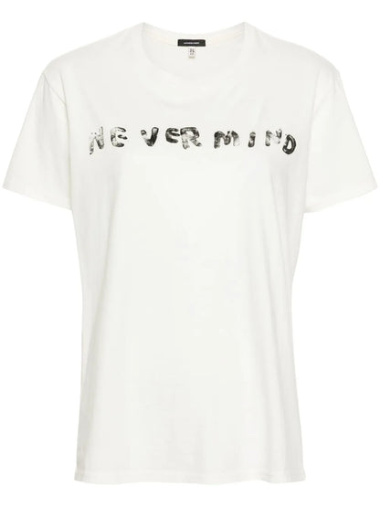 Slogan-Print Cotton T-Shirt