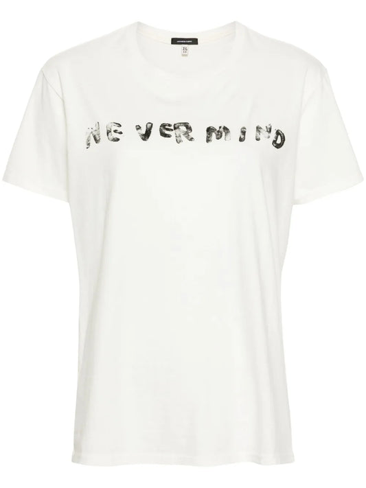 Slogan-Print Cotton T-Shirt