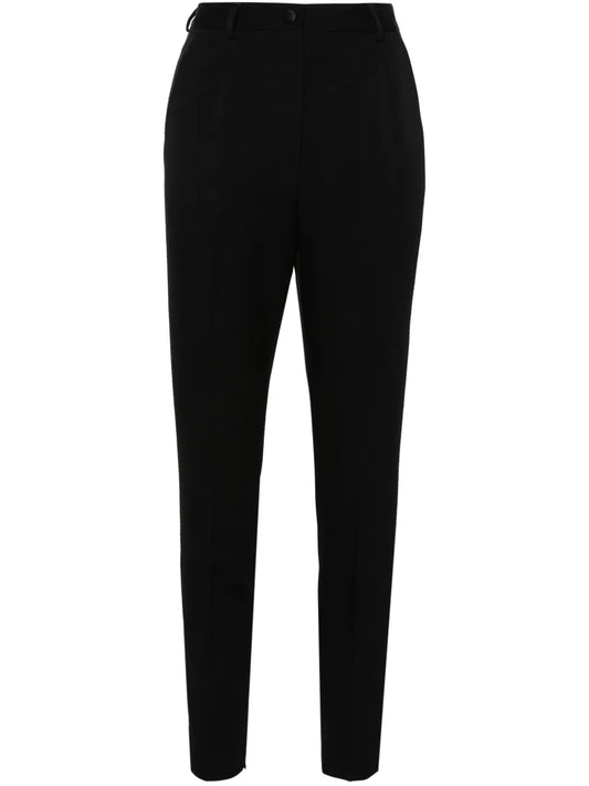 High-Waist Slim-Fit Trousers