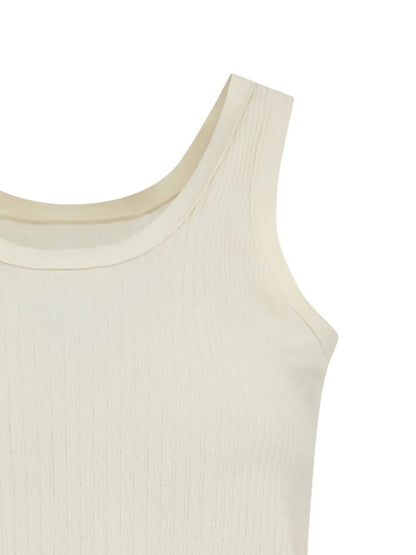 Ribbed-Knit Vest Top