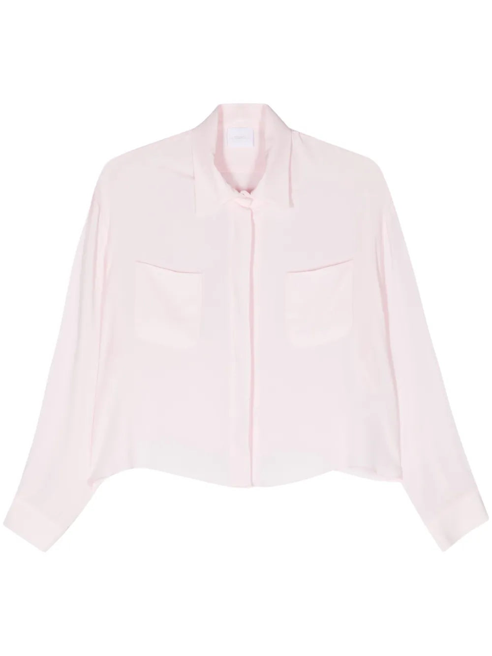 Crepe Cropped Shirt