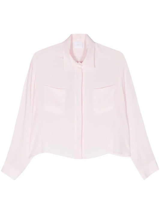 Crepe Cropped Shirt