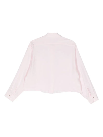 Crepe Cropped Shirt