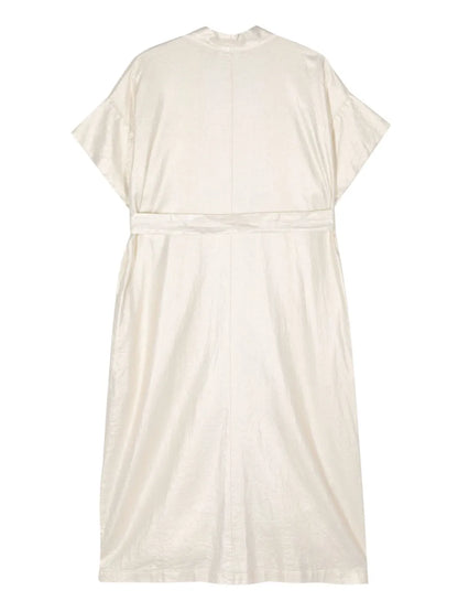 Foiled-Finish Maxi Kimono