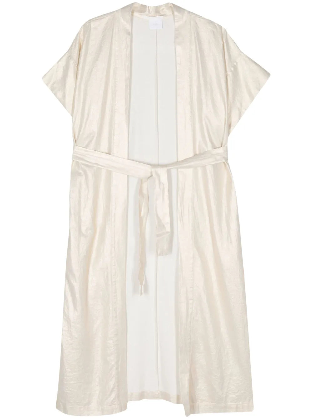 Foiled-Finish Maxi Kimono