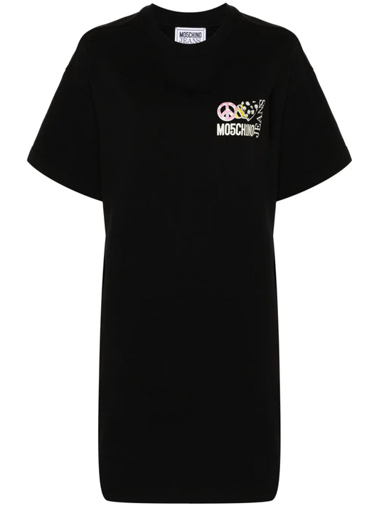 Logo-Print Cotton T-Shirt Dress