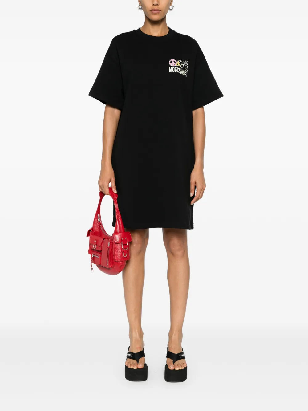 Logo-Print Cotton T-Shirt Dress