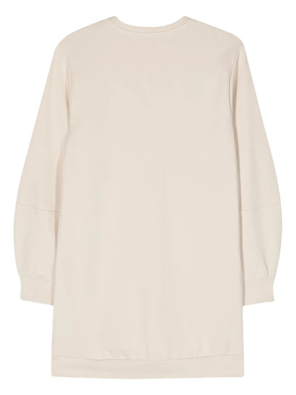 Studded-Logo Jersey Sweatshirt Dress