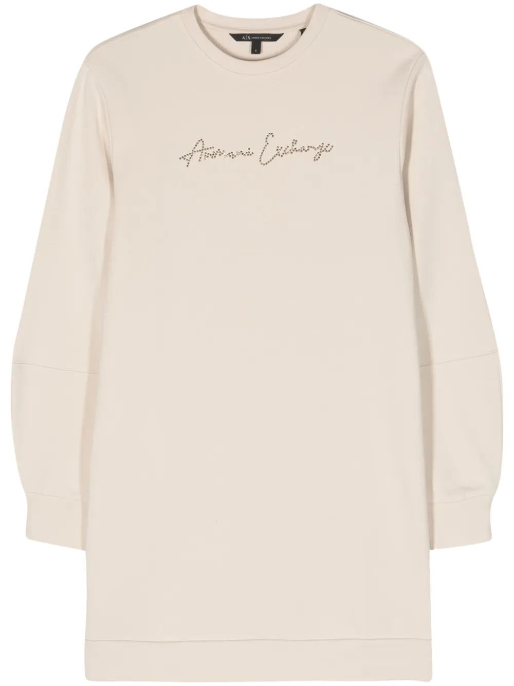 Studded-Logo Jersey Sweatshirt Dress