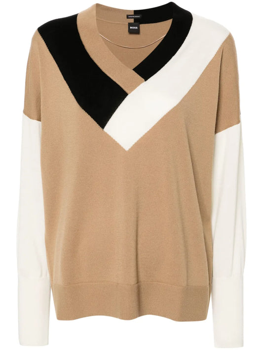 Floricana Colour-Block Jumper