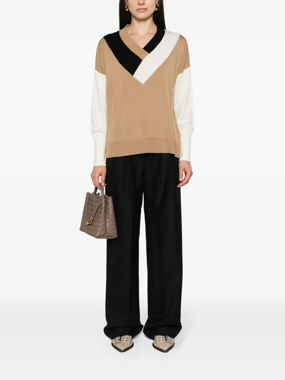 Floricana Colour-Block Jumper