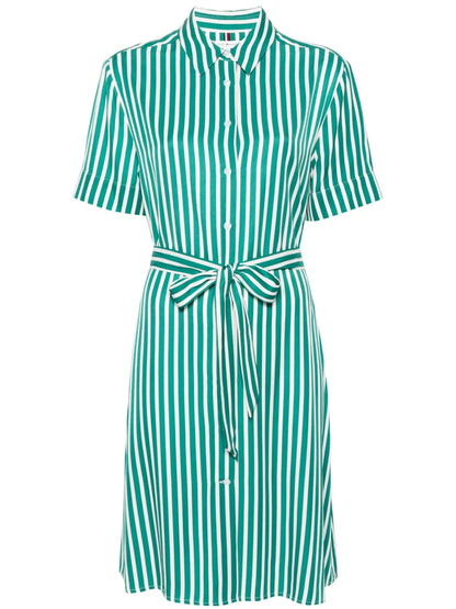 Striped Midi Shirt Dress