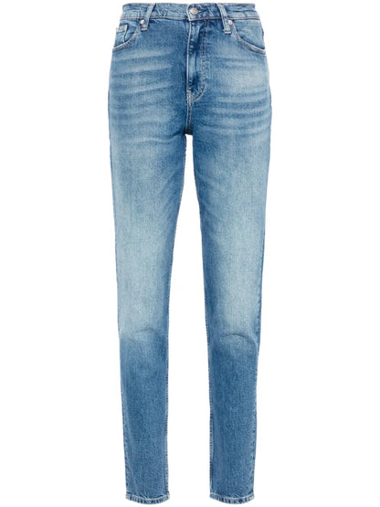 High-Rise Tapered Jeans
