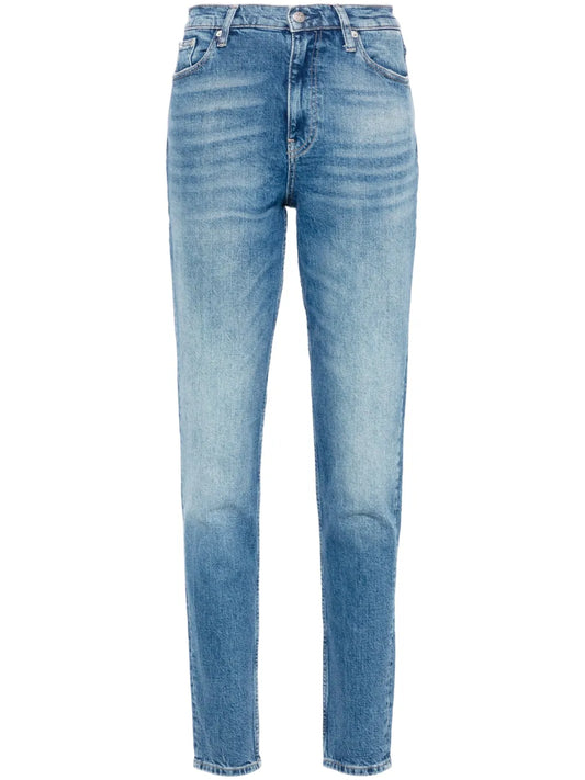High-Rise Tapered Jeans