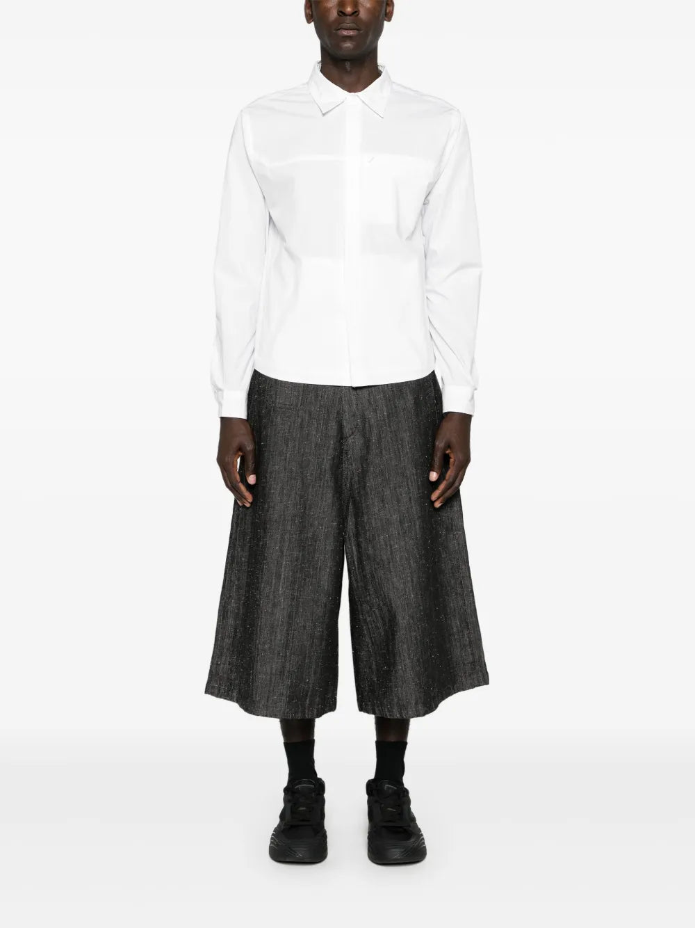 Classic-Collar Cotton Shirt