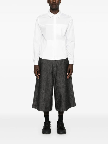 Classic-Collar Cotton Shirt