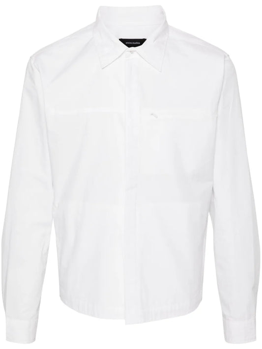 Classic-Collar Cotton Shirt
