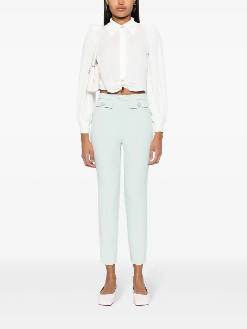 Logo-Plaque Slim-Fit Trousers