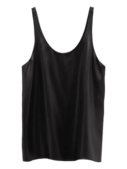 Satin-Effect Cami Top