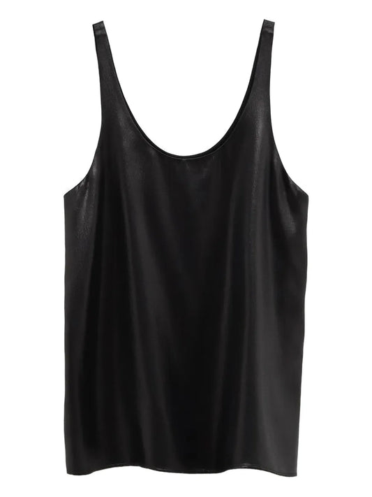 Satin-Effect Cami Top