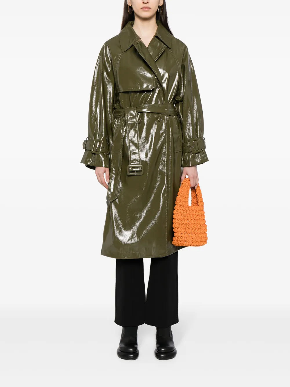 Winona Patent Trench Coat