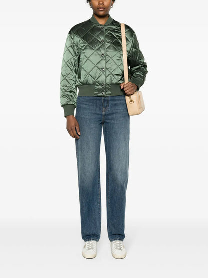 Quilted Bomber Jacket