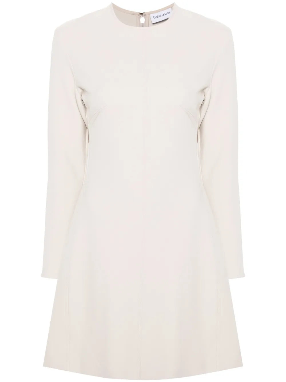Flared Crepe Minidress