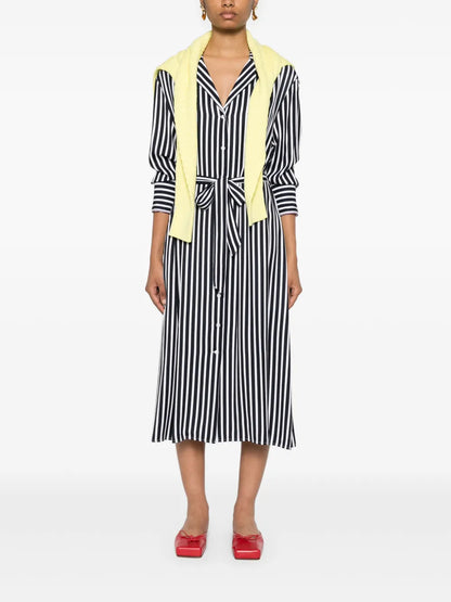 Striped Midi Shirt Dress