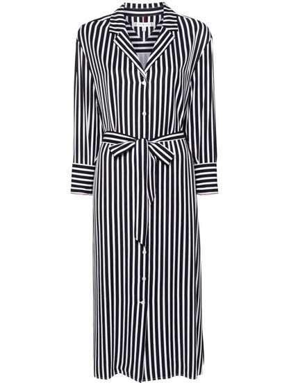 Striped Midi Shirt Dress
